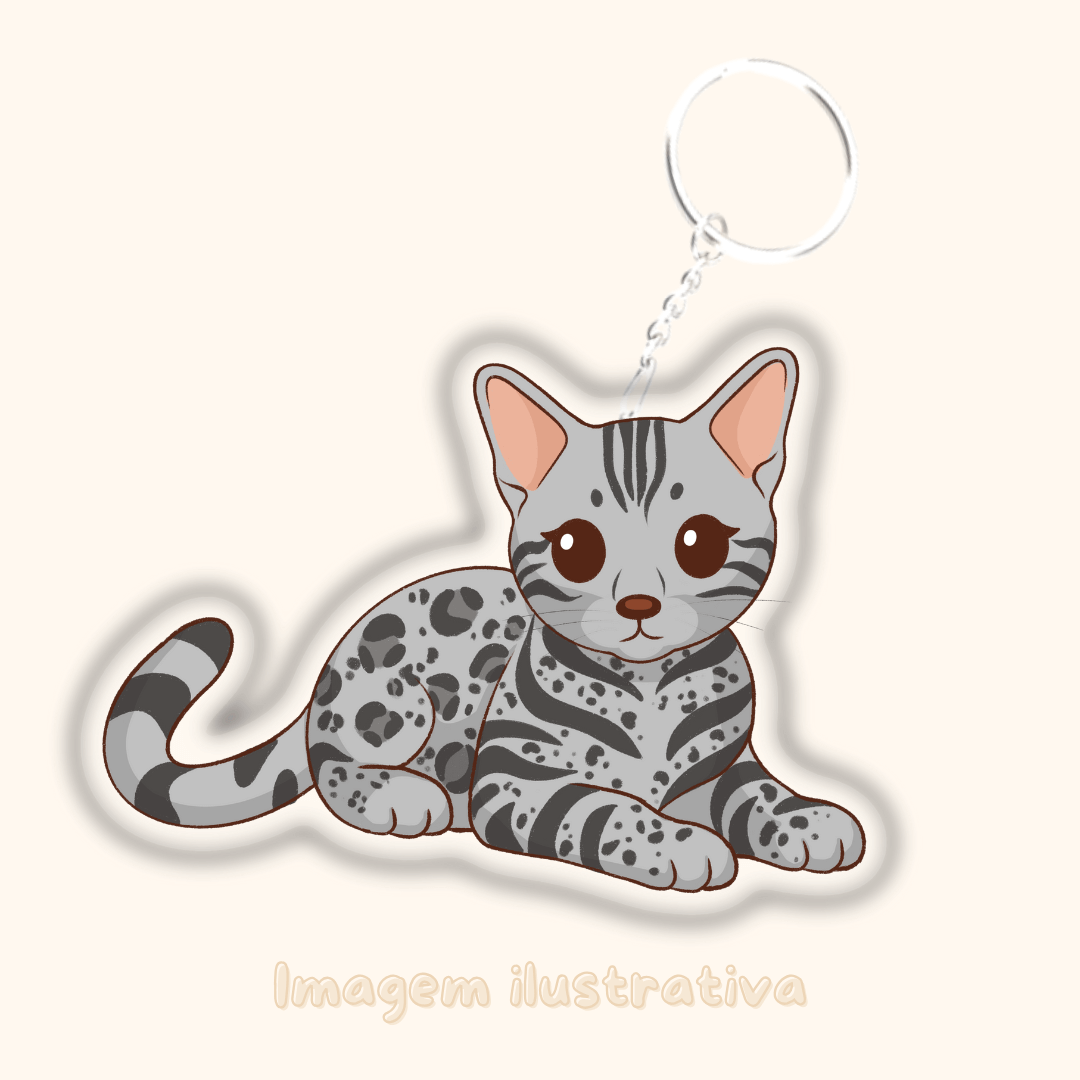 Porta-chaves Bengal - Creations by Mimi