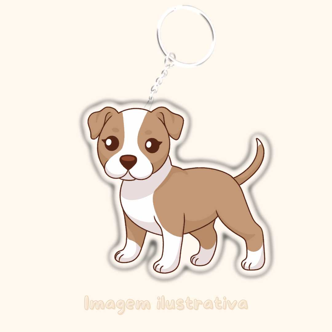 Porta-chaves Pitbull - Creations by Mimi