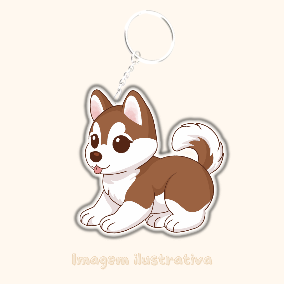 Porta-chaves Husky - Creations by Mimi