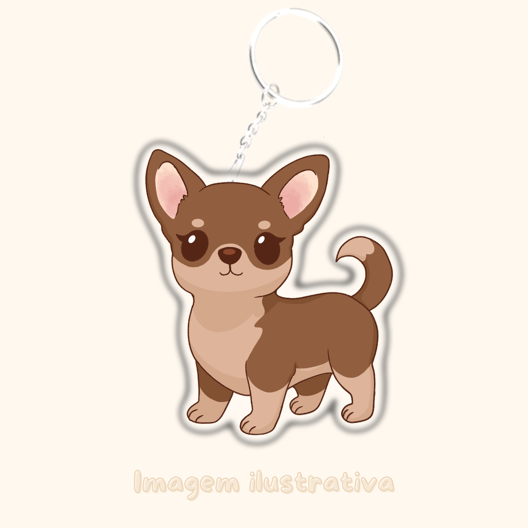 Porta-chaves Chihuahua - Creations by Mimi