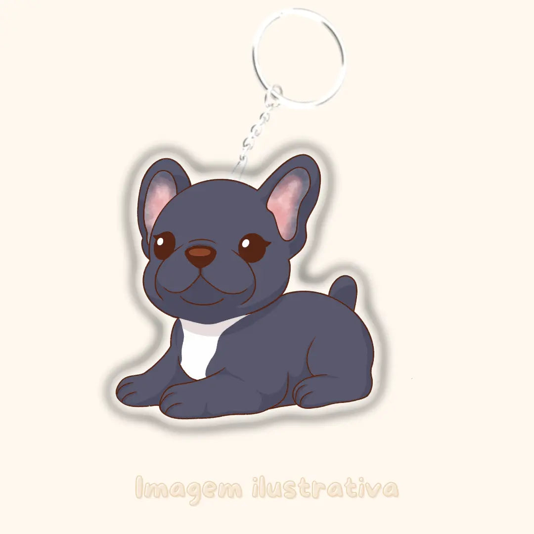 Porta-chaves Buldogue francês - Creations by Mimi