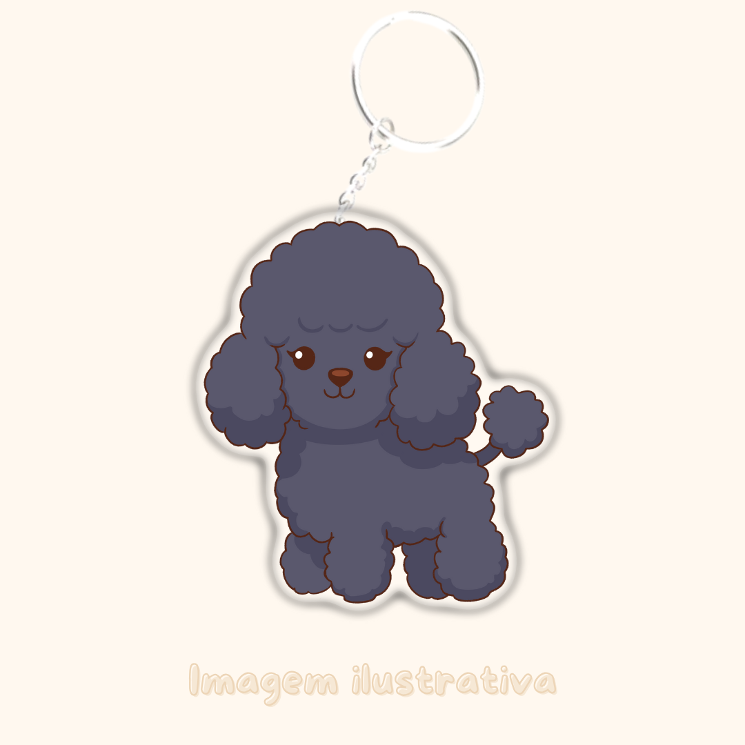 Porta-chaves Poodle - Creations by Mimi