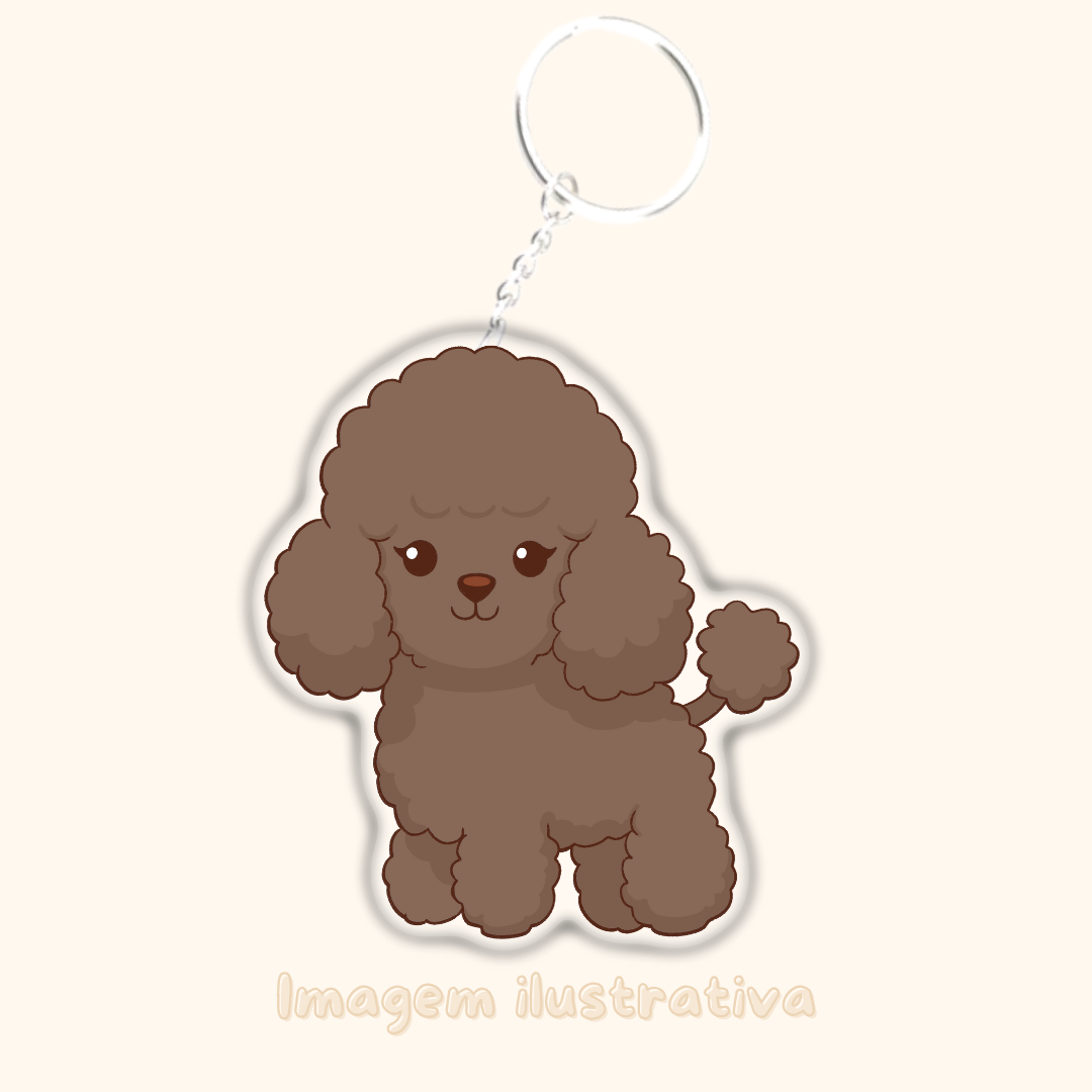 Porta-chaves Poodle - Creations by Mimi