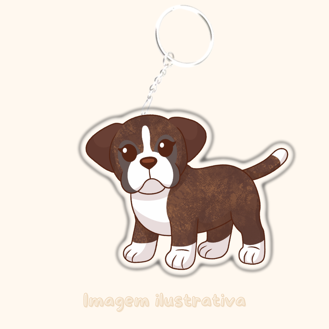 Porta-chaves Boxer - Creations by Mimi