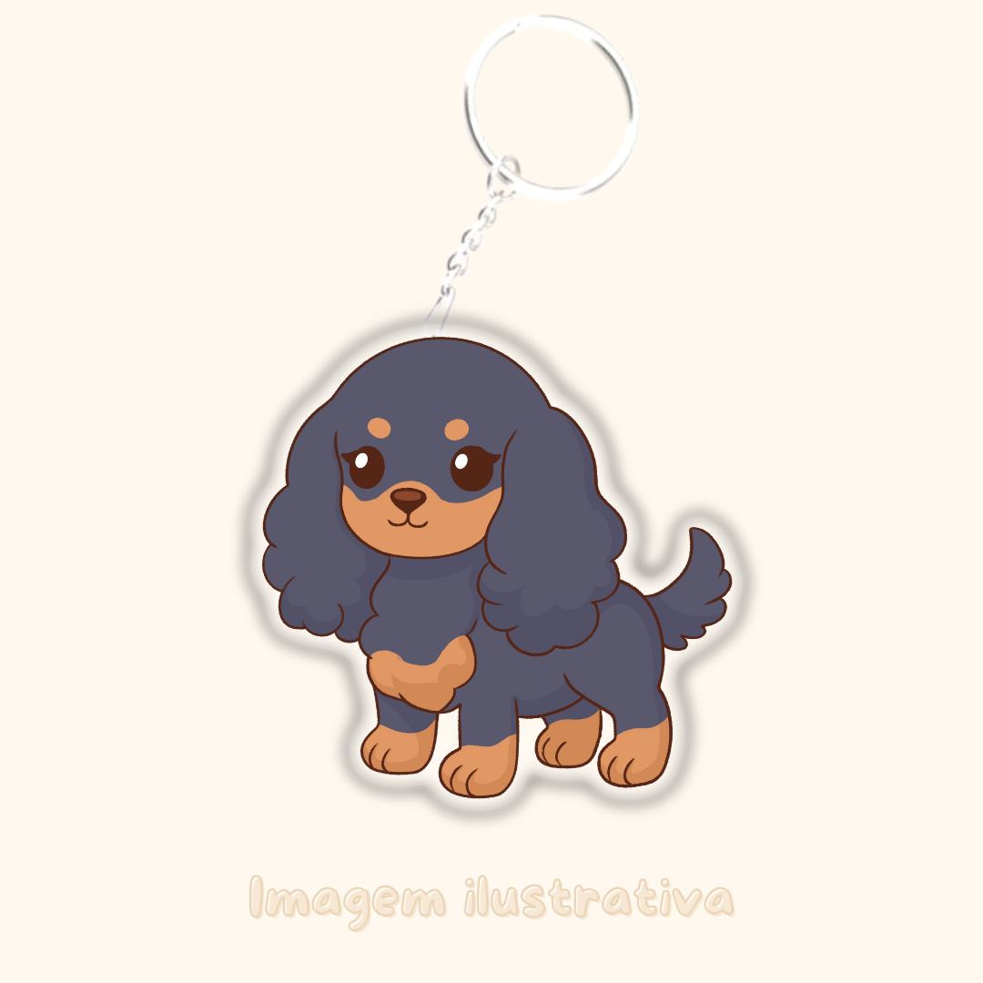 Porta-chaves Cocker - Creations by Mimi