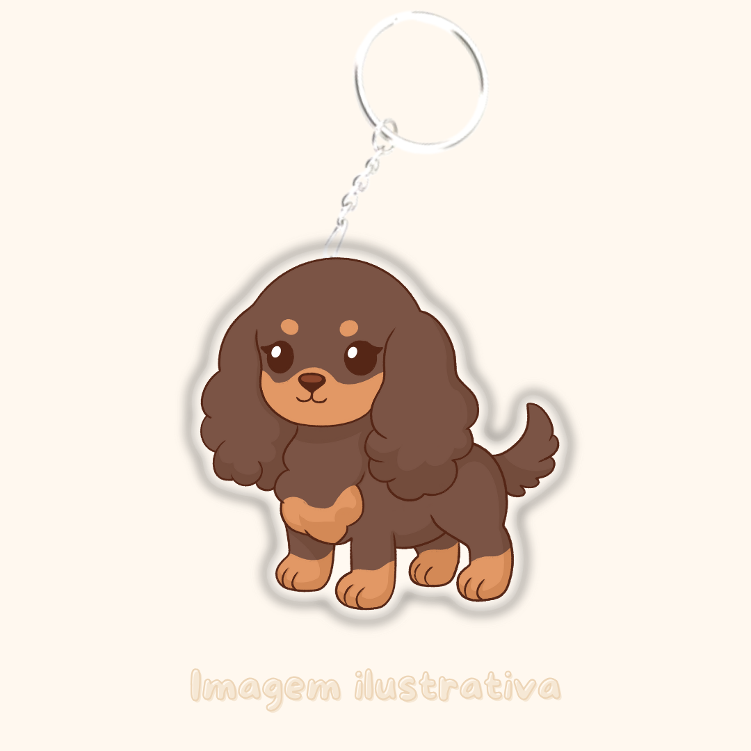 Porta-chaves Cocker - Creations by Mimi