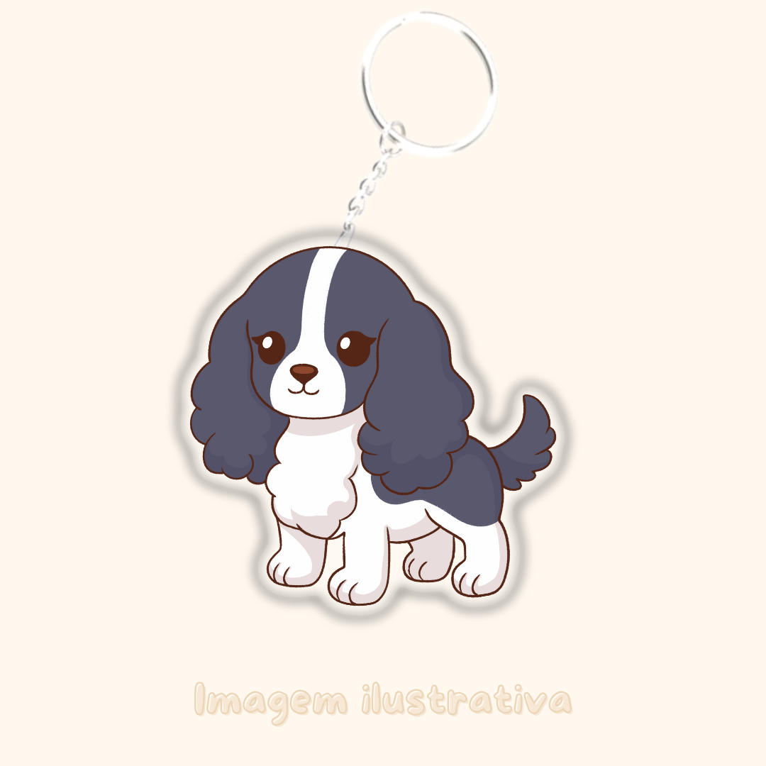 Porta-chaves Cocker - Creations by Mimi