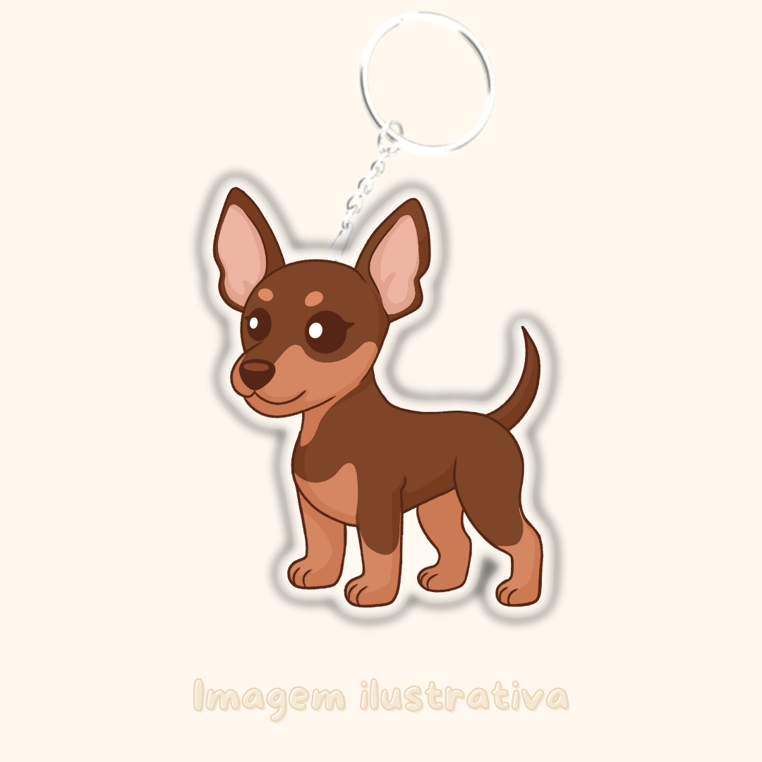 Porta-chaves Pinscher - Creations by Mimi