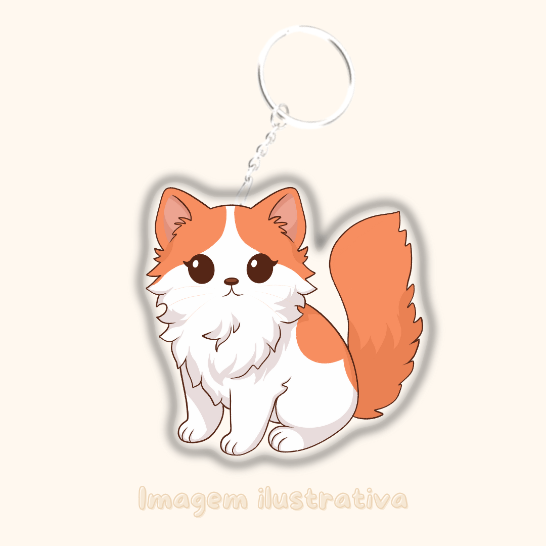 Porta-chaves Turkish Van - Creations by Mimi