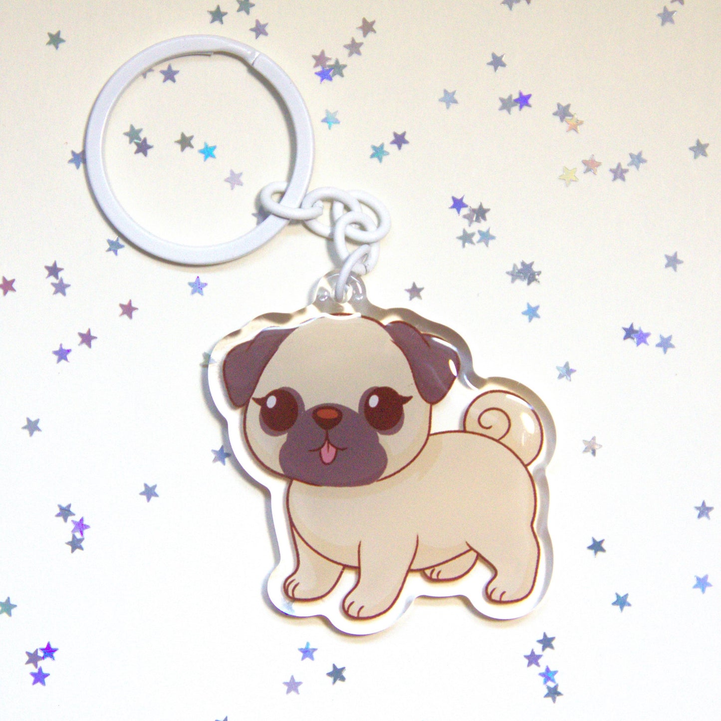 Porta-chaves Pug