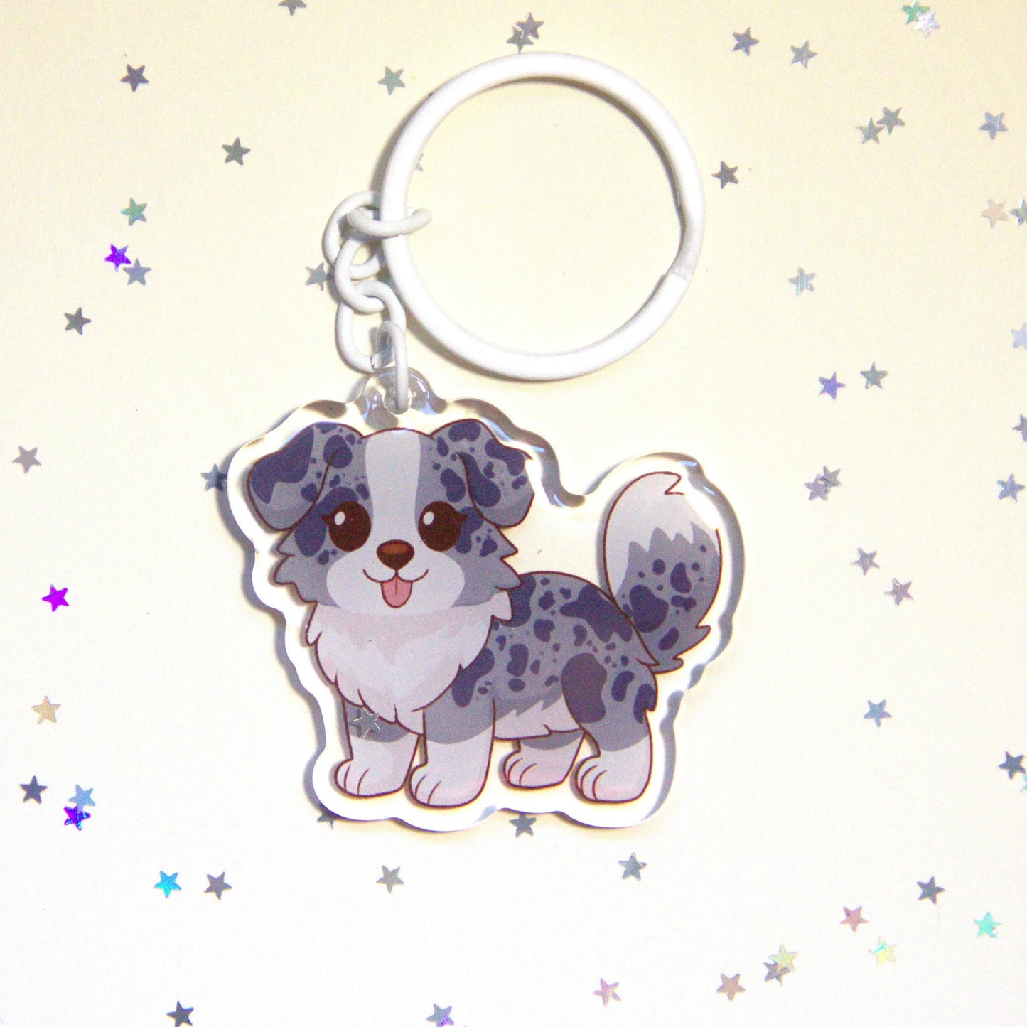 Porta-chaves Border Collie - Creations by Mimi