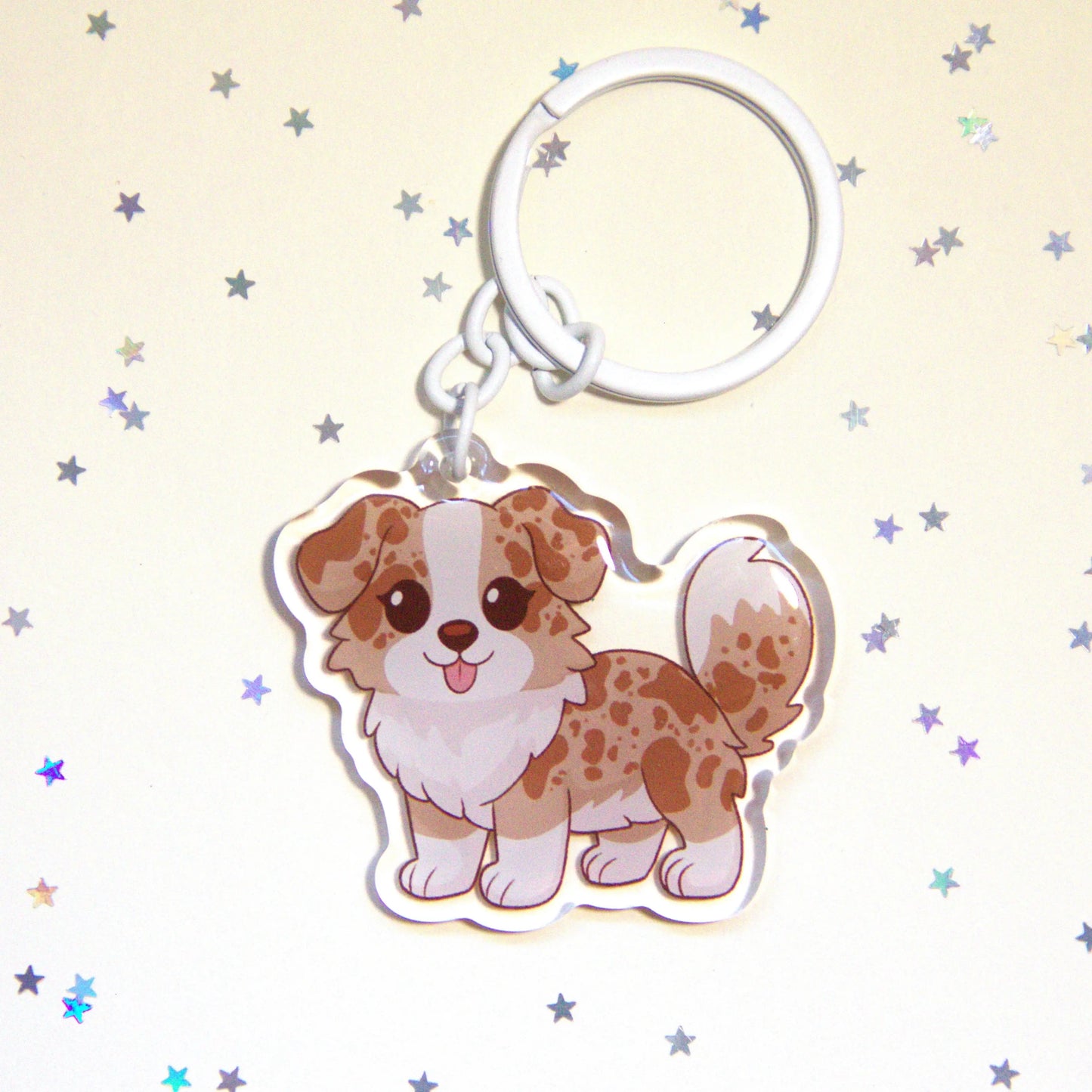 Porta-chaves Border Collie - Creations by Mimi