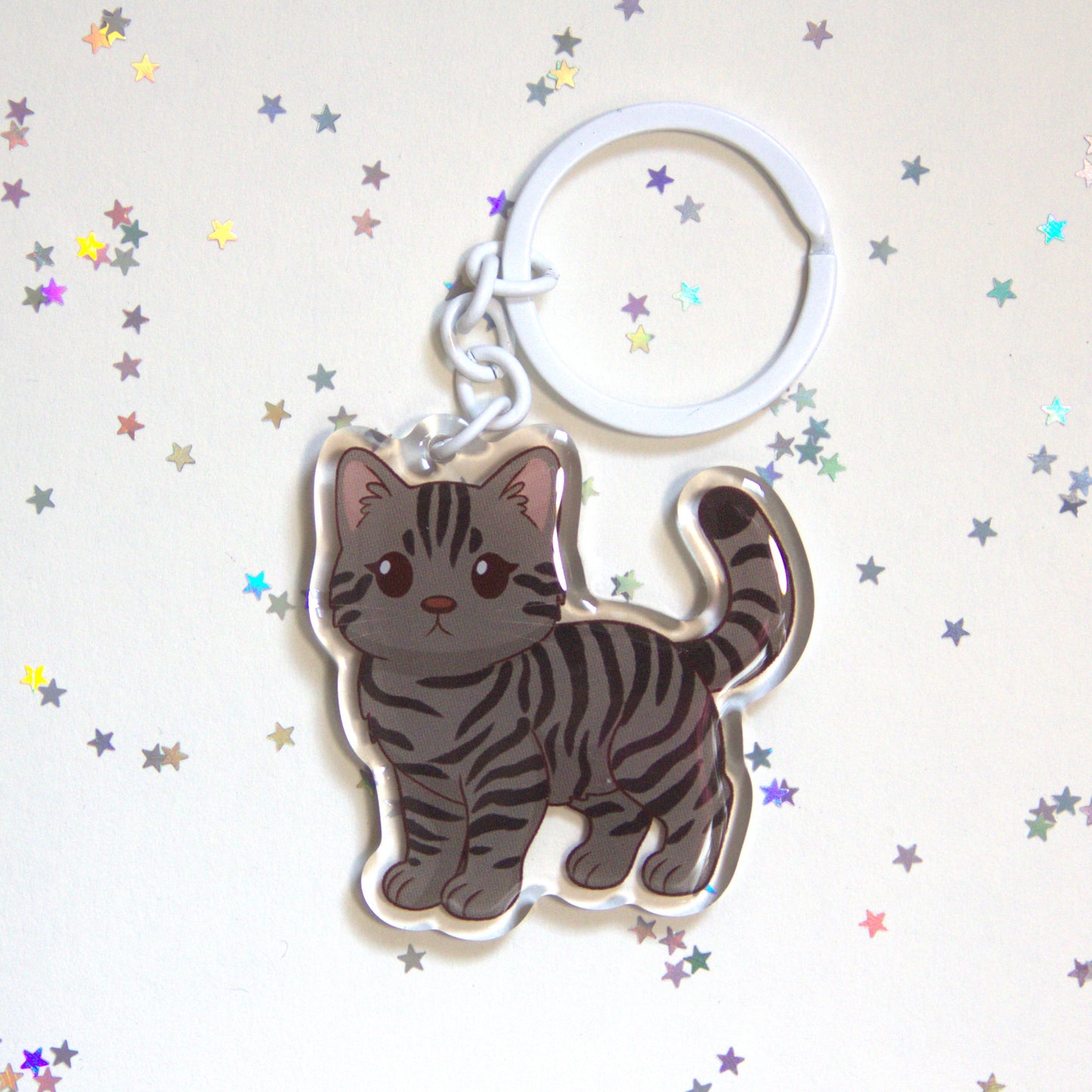 Porta-chaves gato às riscas - Creations by Mimi