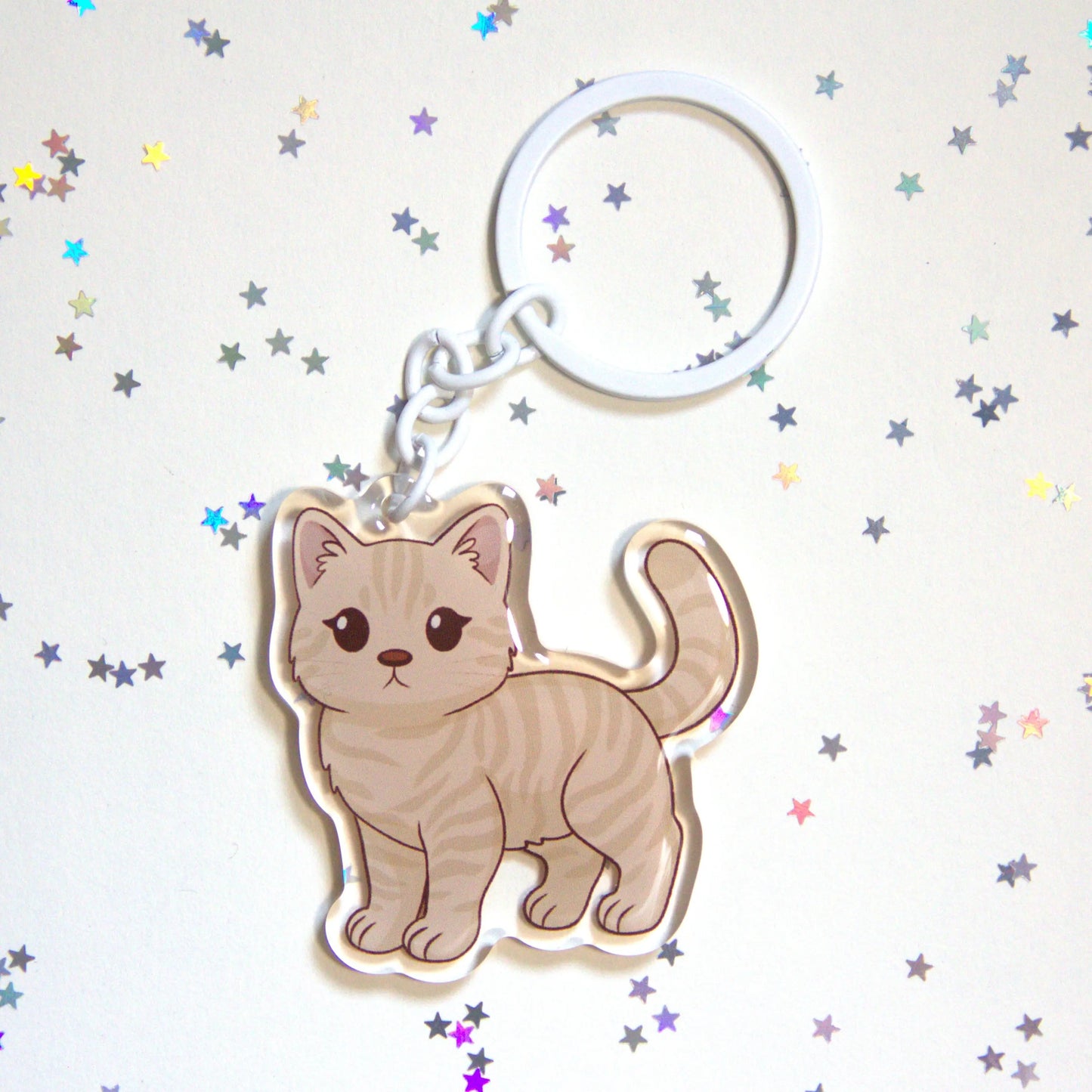 Porta-chaves gato às riscas - Creations by Mimi