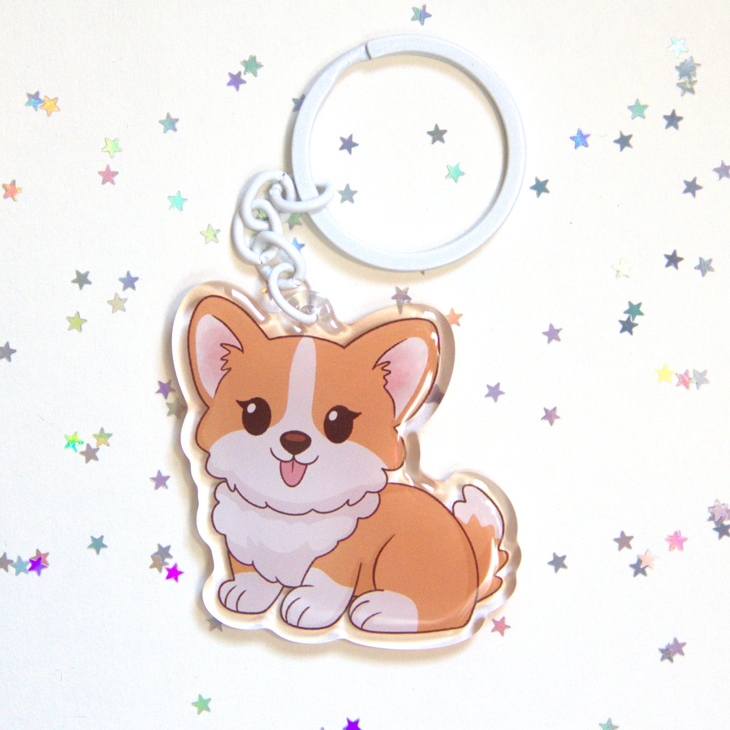 Porta-chaves Corgi - Creations by Mimi