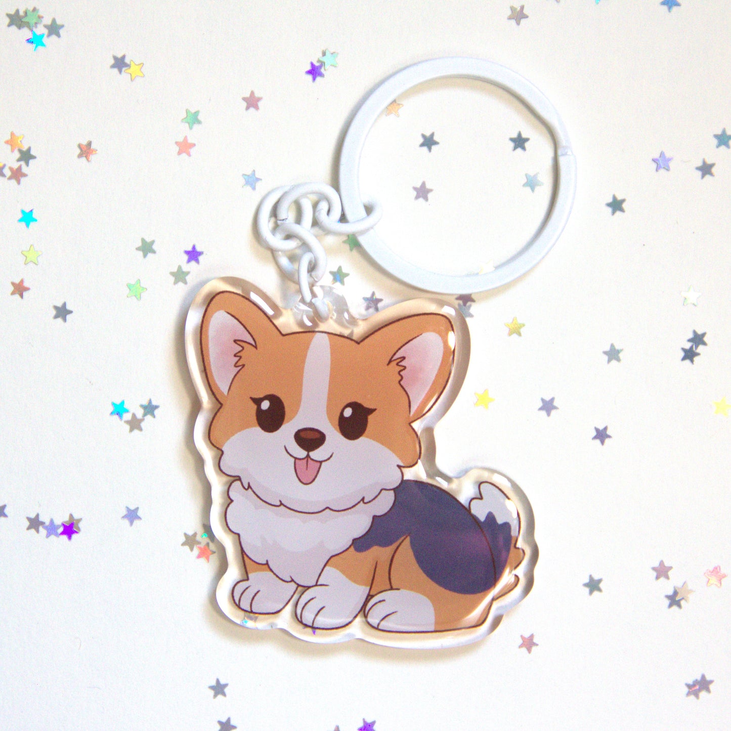 Porta-chaves Corgi - Creations by Mimi