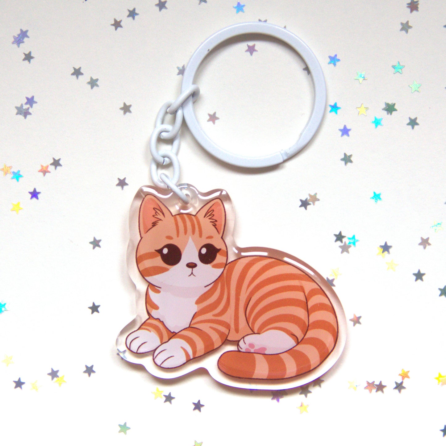 Porta-chaves gato bicolor - Creations by Mimi