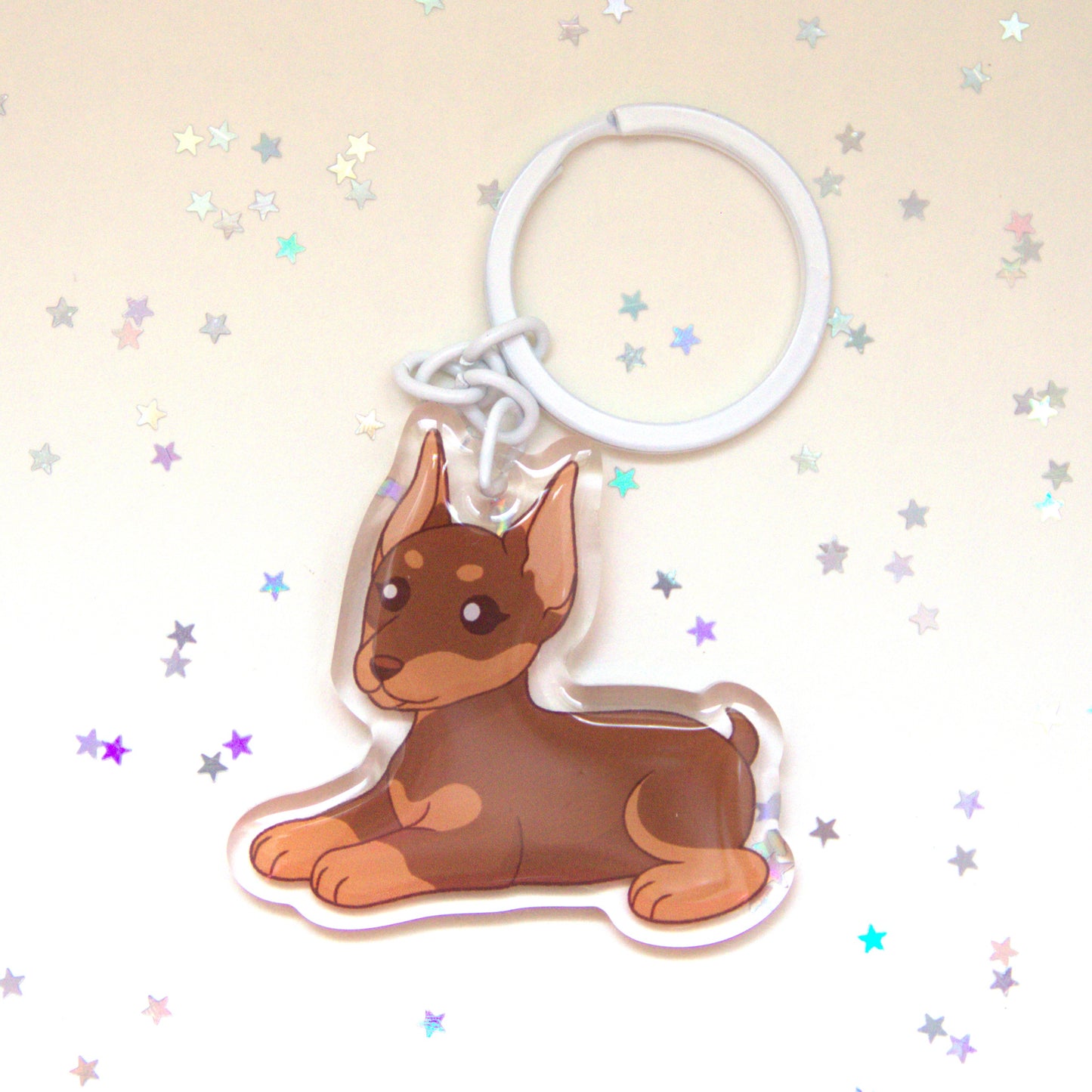 Porta-chaves Doberman - Creations by Mimi