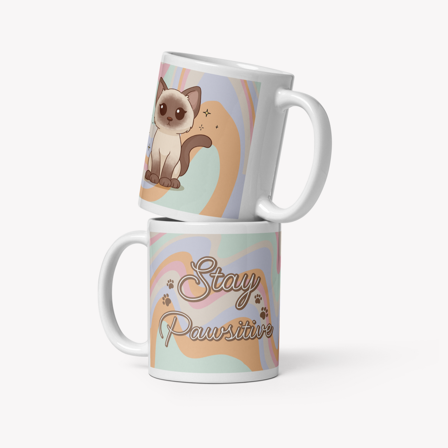 Caneca Siamês - Creations by Mimi