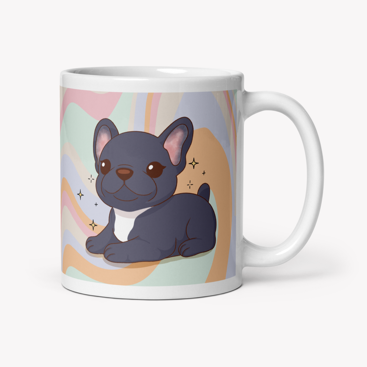 Caneca Buldogue Francês - Creations by Mimi
