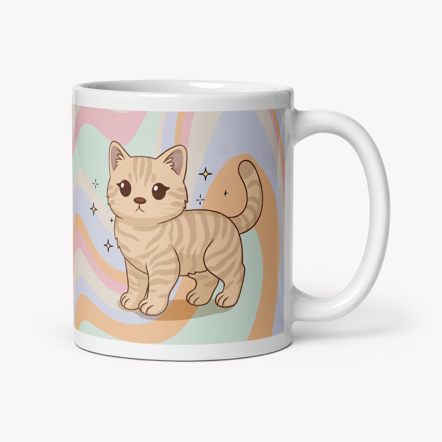 Caneca gato às riscas - Creations by Mimi
