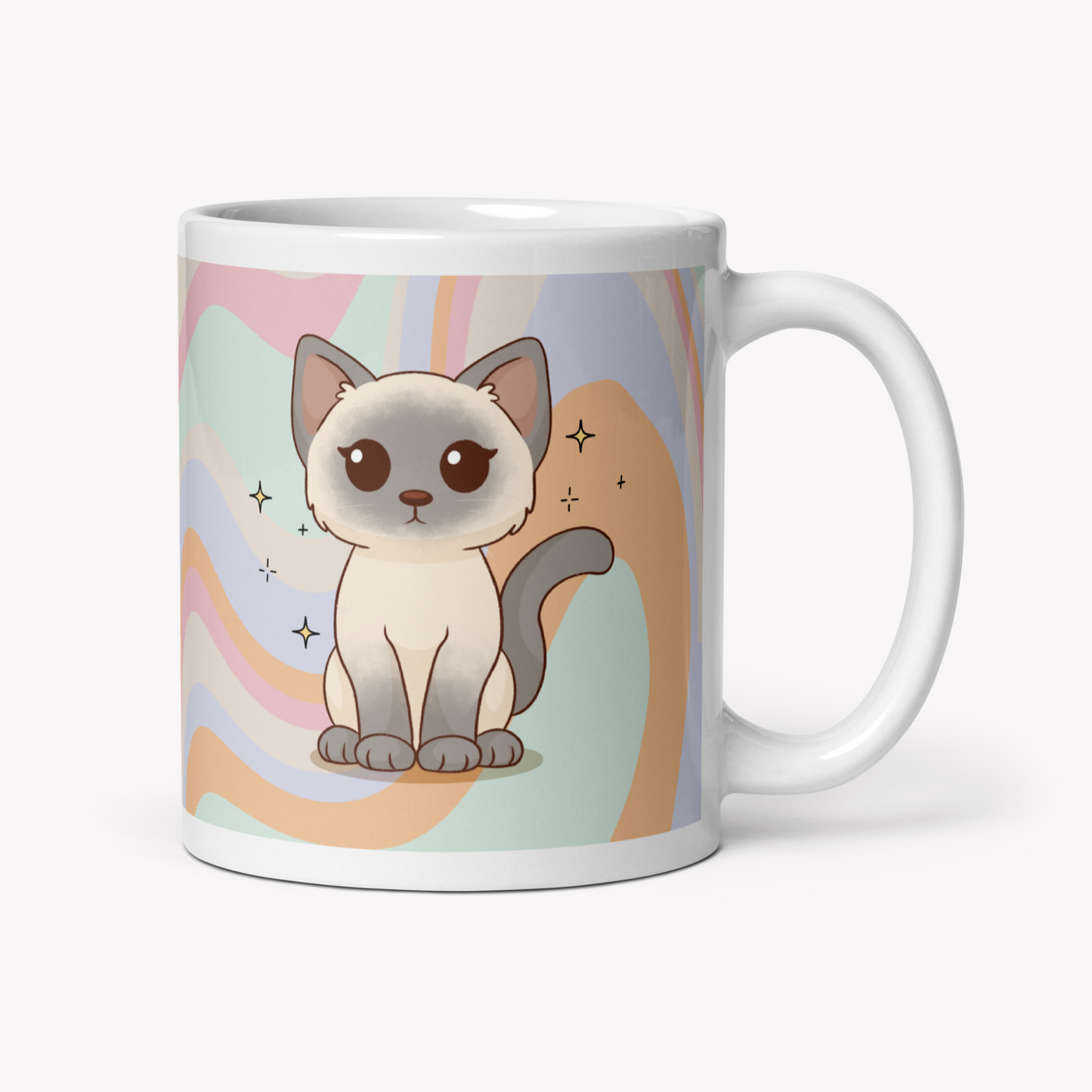 Caneca Siamês - Creations by Mimi