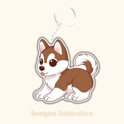 Porta-chaves Husky - Creations by Mimi