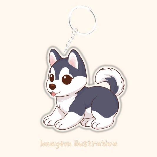 Porta-chaves Husky - Creations by Mimi