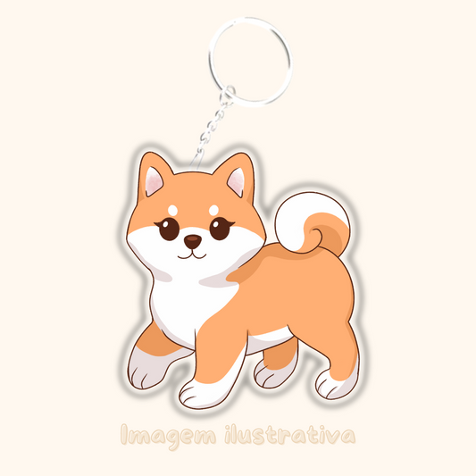 Porta-chaves Shiba Inu - Creations by Mimi
