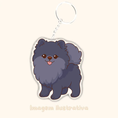 Porta-chaves Lulu da Pomerânia - Creations by Mimi