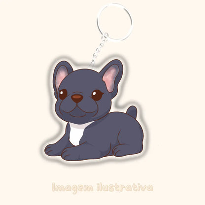 Porta-chaves Buldogue francês - Creations by Mimi