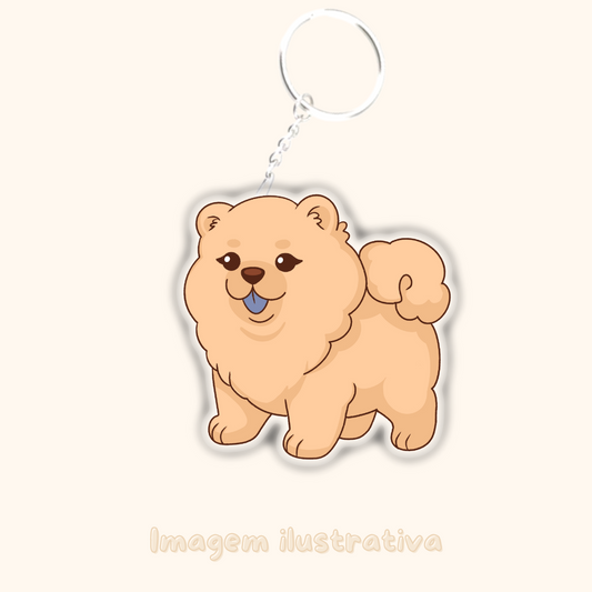 Porta-chaves Chow Chow - Creations by Mimi