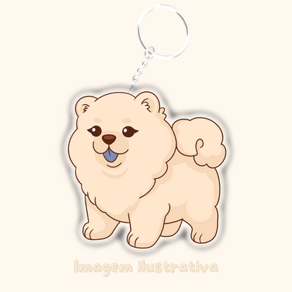 Porta-chaves Chow Chow - Creations by Mimi