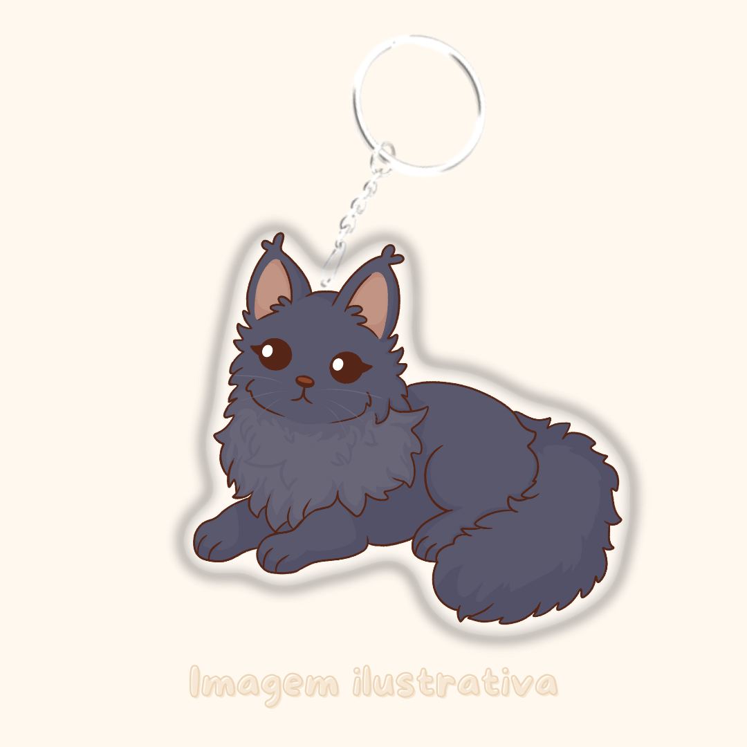 Porta-chaves Maine Coon - Creations by Mimi