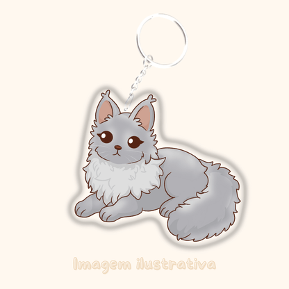 Porta-chaves Maine Coon - Creations by Mimi