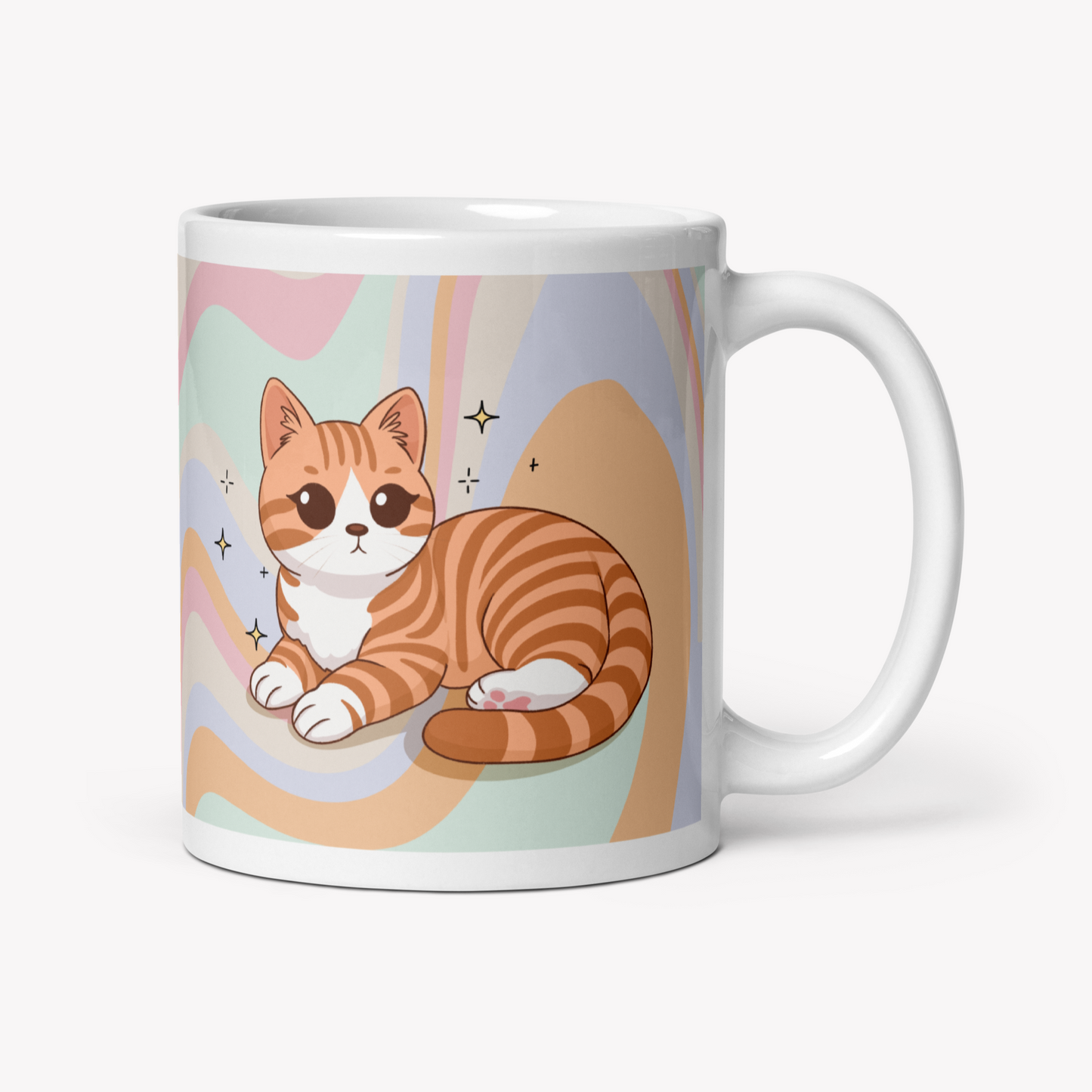 Caneca gato bicolor