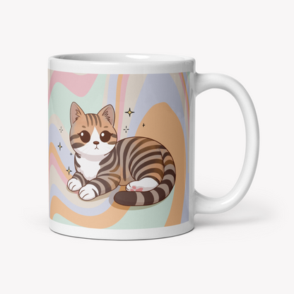 Caneca gato bicolor