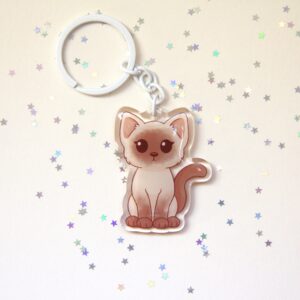 porta-chaves gato siamês