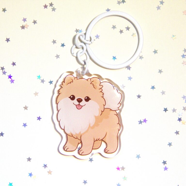 porta-chaves Lulu da Pomerânia