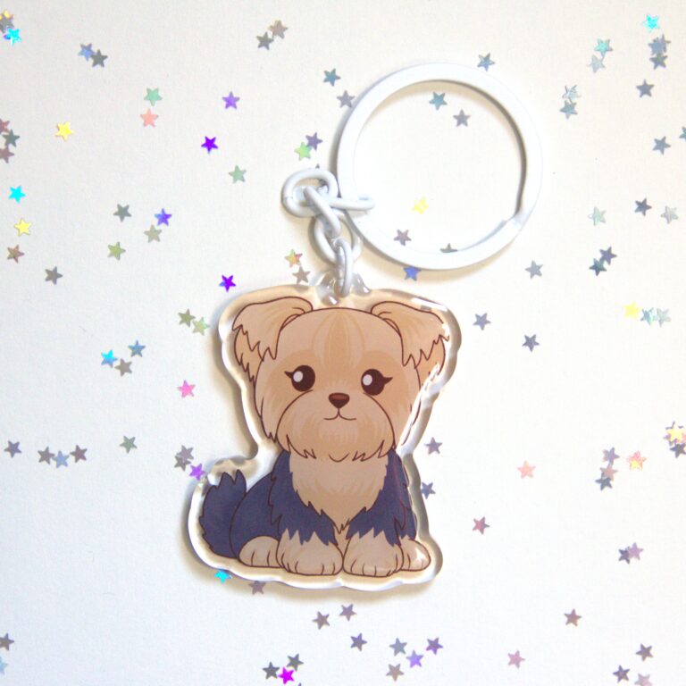 porta-chaves yorkshire orelhas caidas