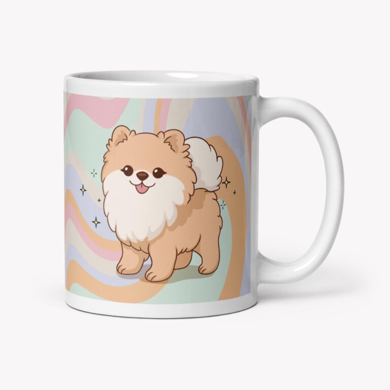 caneca lulu da pomerânia castanho