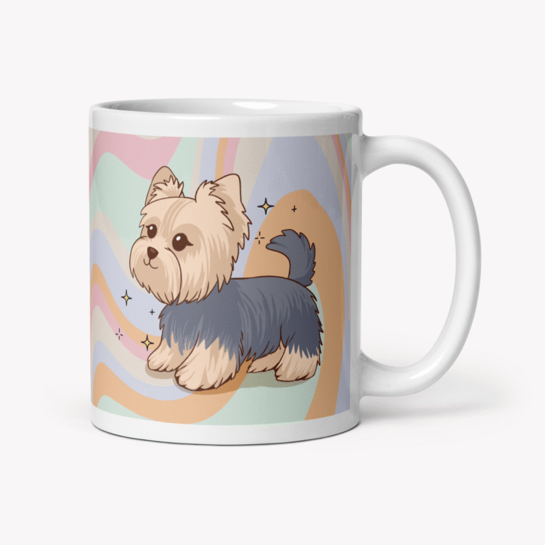 caneca yorkshire terrier claro