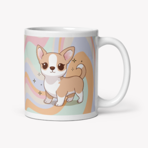 caneca chihuahua beje