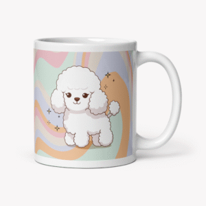 caneca poodle branco
