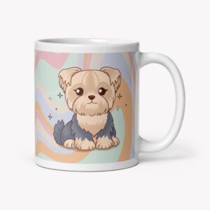 Caneca Yorkshire terrier com orelhas caídas